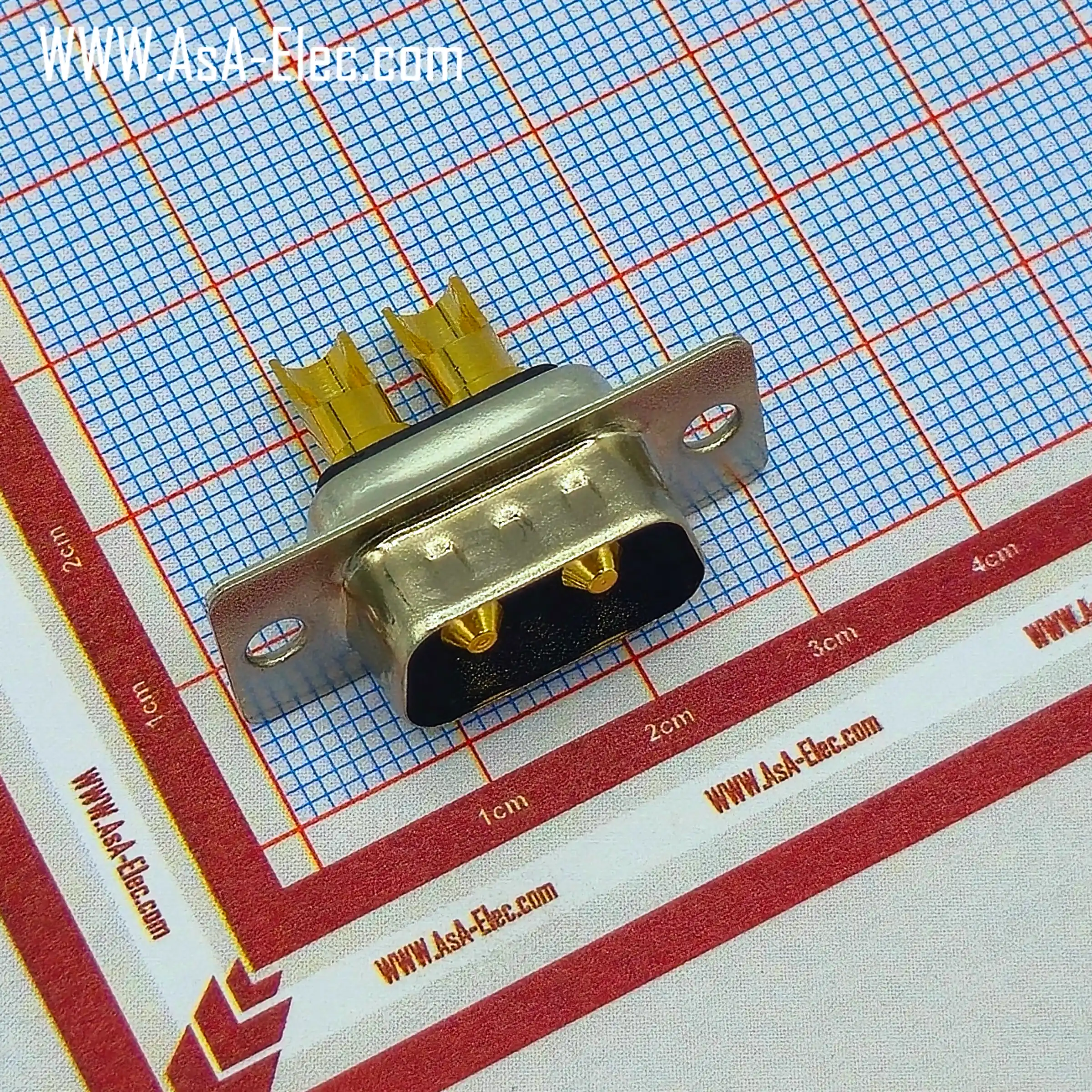 POWER D-SUB 2W2 SOLDER CUP-MALE